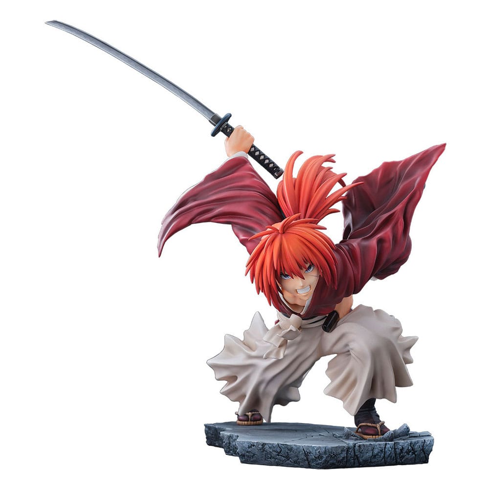 PREORDINE+ 01/2026 Rurouni Kenshin: Meiji Kenkaku Romantan Kyoto Douran PVC Statue 1/6 Kenshin Himura Dragon Flight of Heaven Ver. 26 cm
