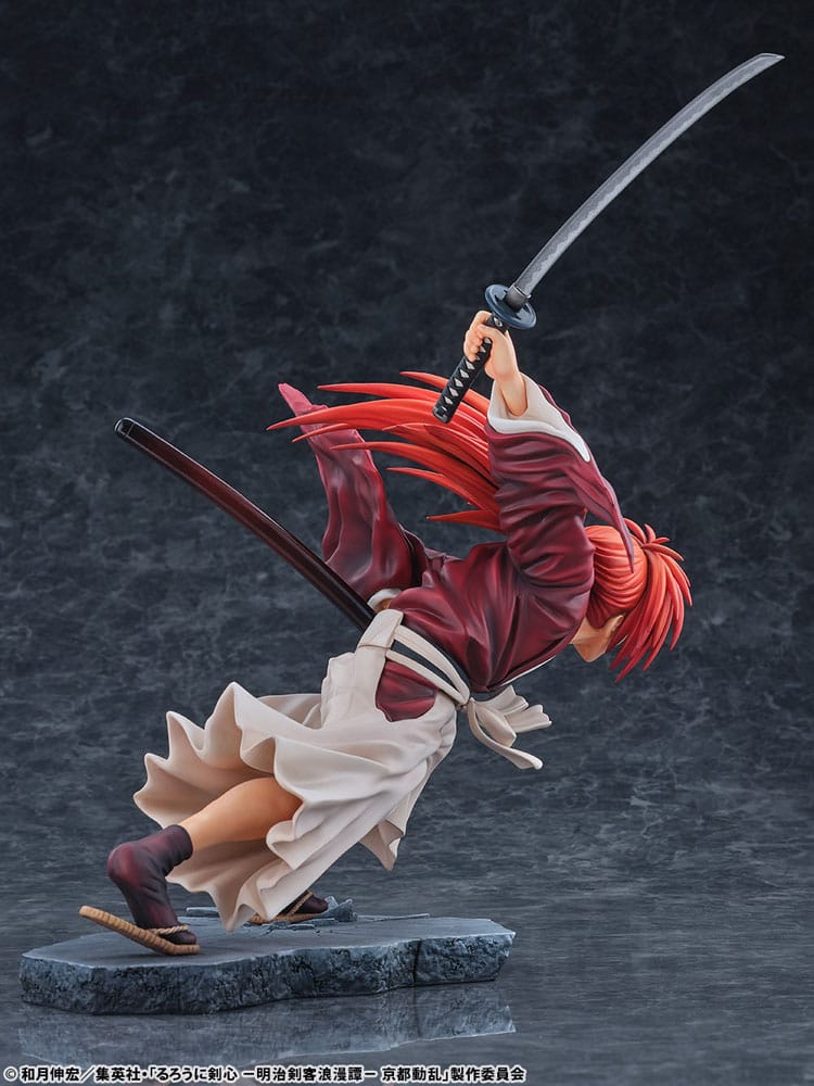 PREORDINE+ 01/2026 Rurouni Kenshin: Meiji Kenkaku Romantan Kyoto Douran PVC Statue 1/6 Kenshin Himura Dragon Flight of Heaven Ver. 26 cm