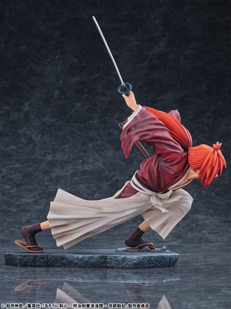 PREORDINE+ 01/2026 Rurouni Kenshin: Meiji Kenkaku Romantan Kyoto Douran PVC Statue 1/6 Kenshin Himura Dragon Flight of Heaven Ver. 26 cm