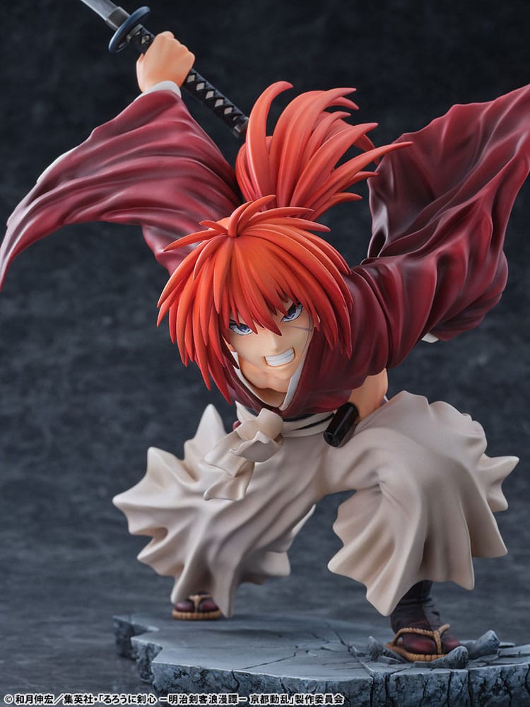 PREORDINE+ 01/2026 Rurouni Kenshin: Meiji Kenkaku Romantan Kyoto Douran PVC Statue 1/6 Kenshin Himura Dragon Flight of Heaven Ver. 26 cm