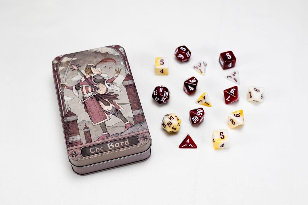 SU ORDINAZIONE Character Class Classic RPG Dice Set Bard (14) *PREZZO SPECIALE*