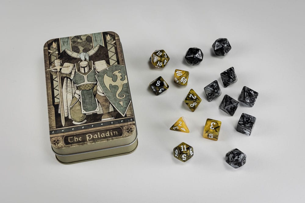 AUF BESTELLUNG HERGESTELLT Charakterklasse Klassisches RPG Würfelset Paladin (15)