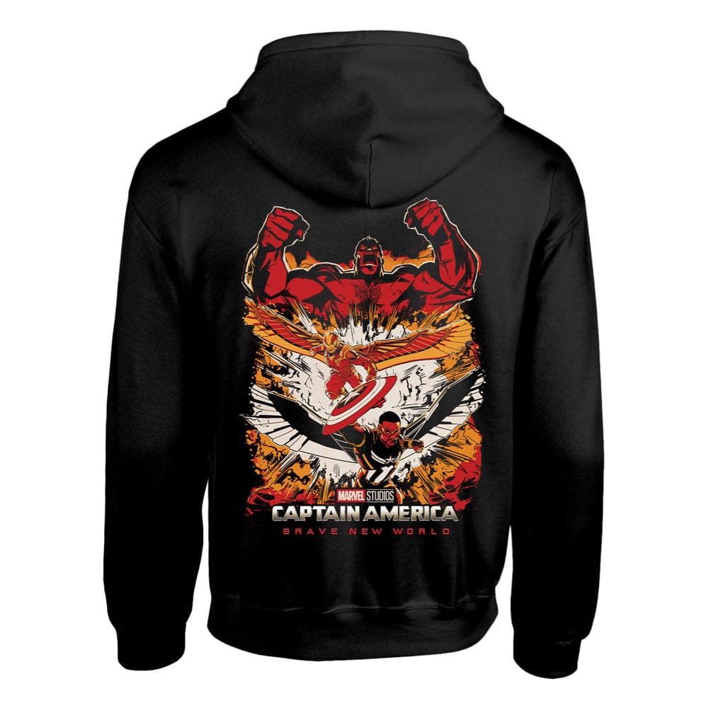 AUF BESTELLUNG Captain America Brave New World Kapuzenpullover Crushed Sheild Größe XL *SONDERPREIS*