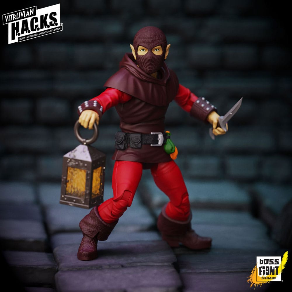 🧪 LAB | SU ORDINAZIONE Vitruvian H.A.C.K.S. Action Figure Halfling Scout Dwynn Dellos
