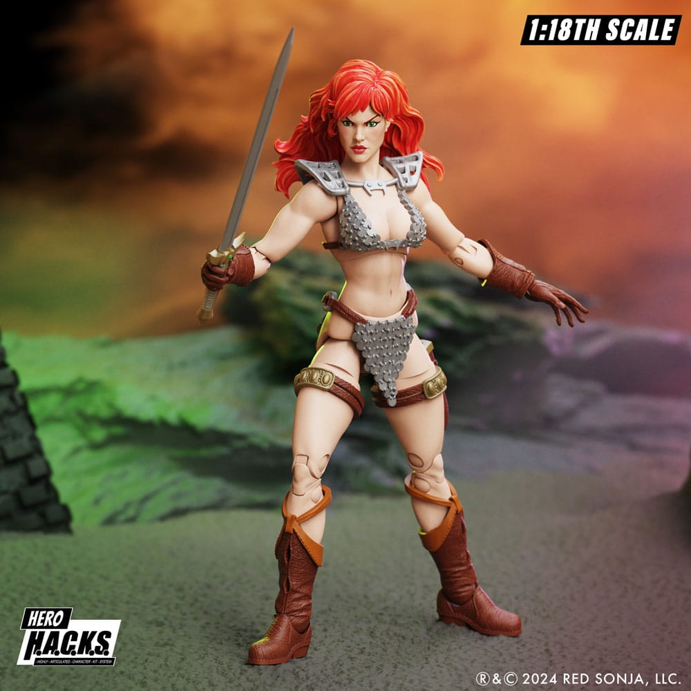 🧪 LAB | SU ORDINAZIONE Red Sonja Hero H.A.C.K.S. Action Figure Red Sonja
