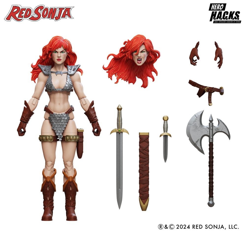 🧪 LAB | SU ORDINAZIONE Red Sonja Hero H.A.C.K.S. Action Figure Red Sonja