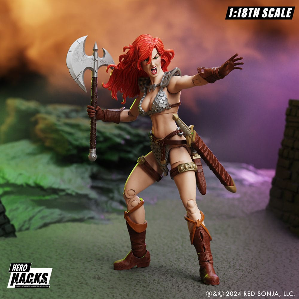 🧪 LAB | SU ORDINAZIONE Red Sonja Hero H.A.C.K.S. Action Figure Red Sonja