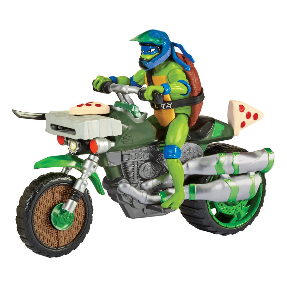 MADE TO ORDER Teenage Mutant Ninja Turtles: Mutant Mayhem Drive N Kick Action Figure Leonardo & Motorcycle 11 cm SOLD OUT