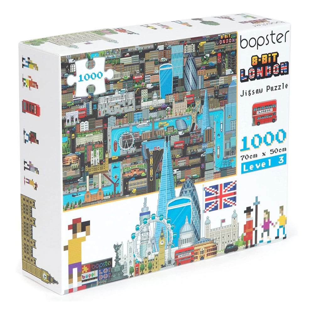 MADE TO ORDER 8-Bit Pixel Puzzle London Level 3 1000 Pieces