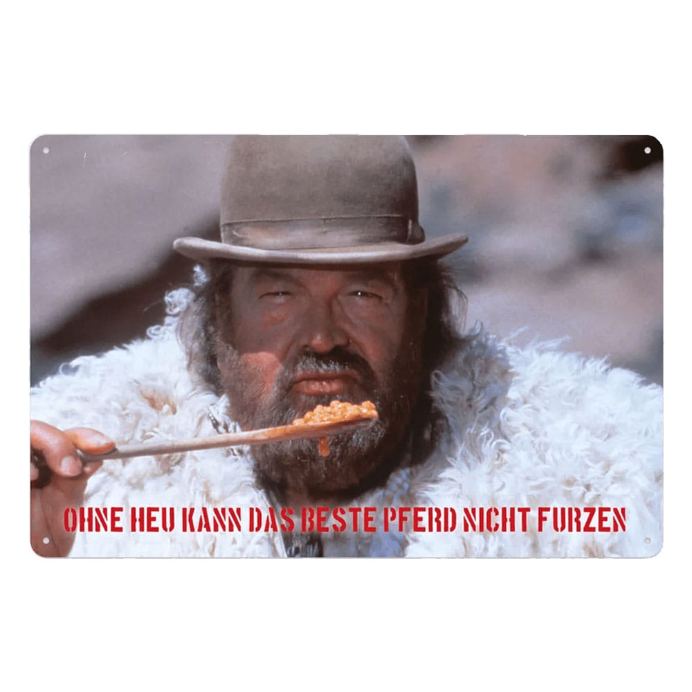SU ORDINAZIONE Bud Spencer Tin Sign Bohnen 20 x 30 cm