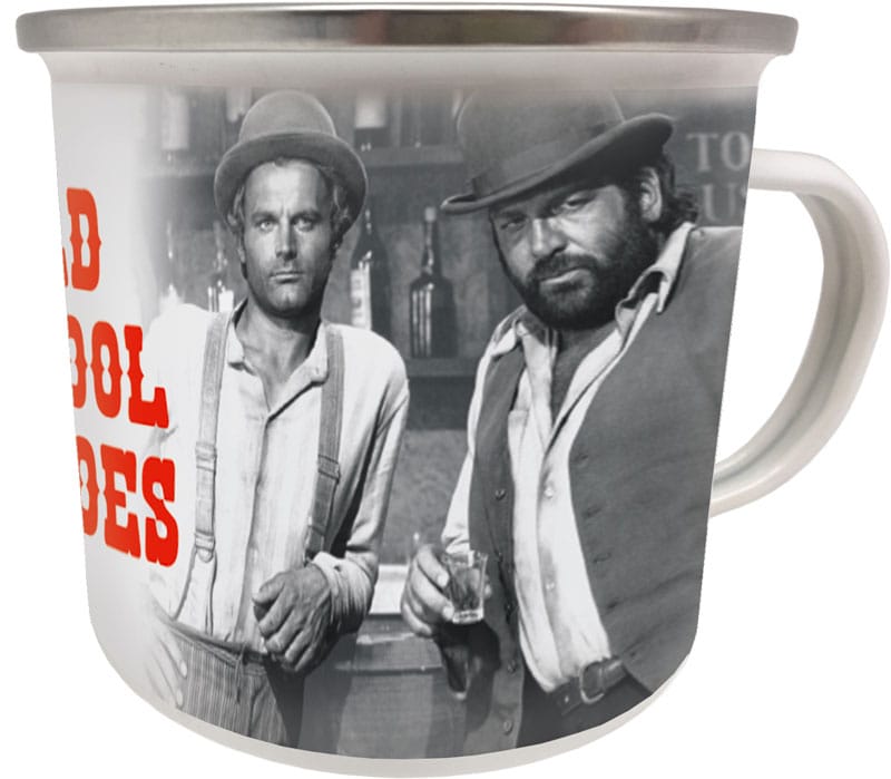 SU ORDINAZIONE Bud Spencer & Terence Hill Enamel Mug Old School Heroes