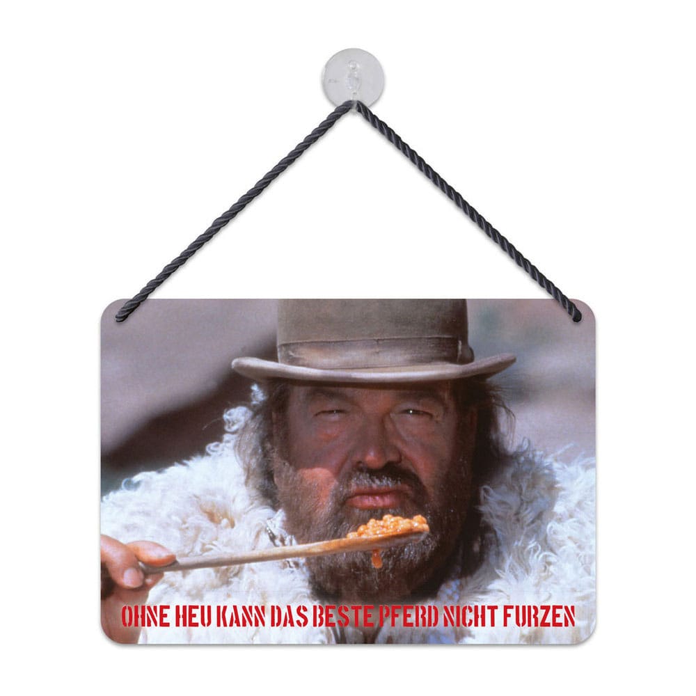 SU ORDINAZIONE Bud Spencer Tin Sign Bohnen 16,5 x 11,5 cm