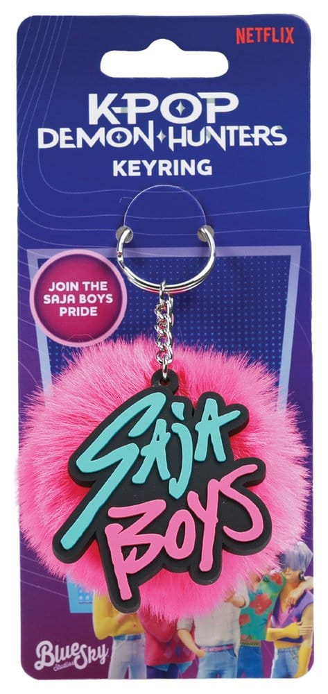 🧪 LAB | SU ORDINAZIONE KPop Demon Hunters Pom Pom Keychain Saja Boys