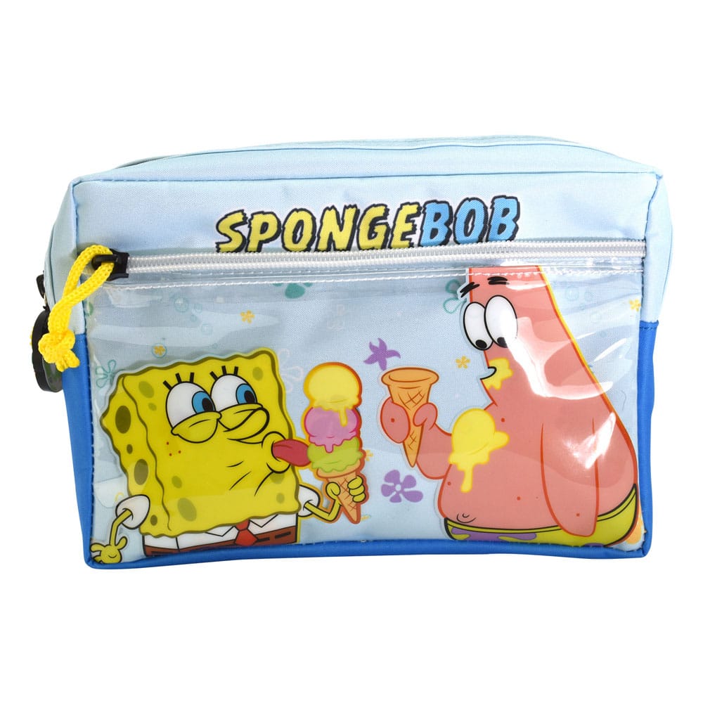 AUF BESTELLUNG gefertigte SpongeBob Schwammkopf Federmäppchen mit mehreren Taschen, Symbole *SONDERPREIS*