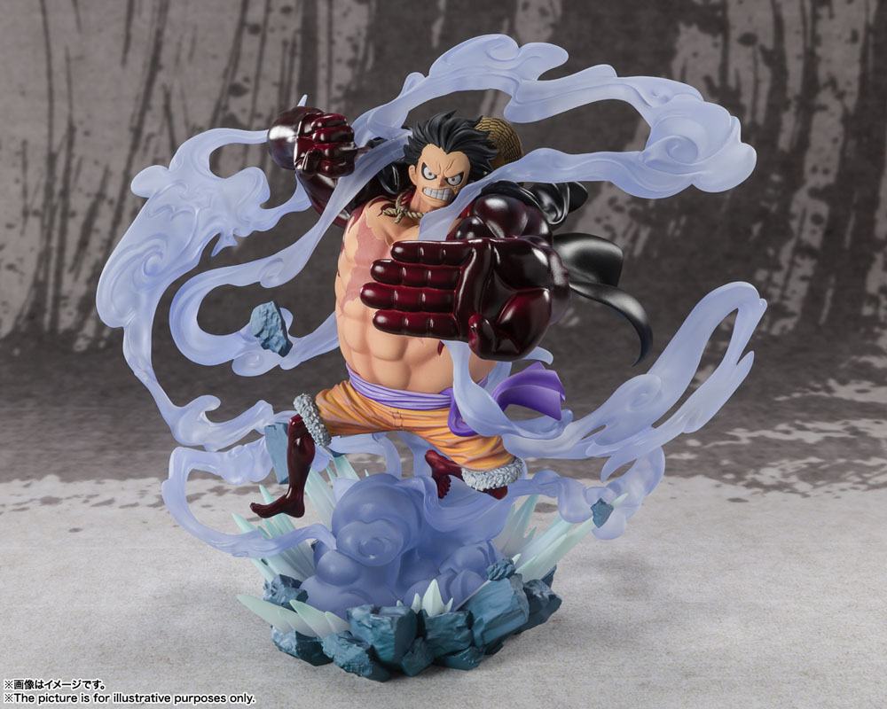 SU ORDINAZIONE One Piece FiguartsZERO PVC Statue Extra Battle Monkey D. Luffy Gear 4 Battle of Monsters on Onigashima 21 cm