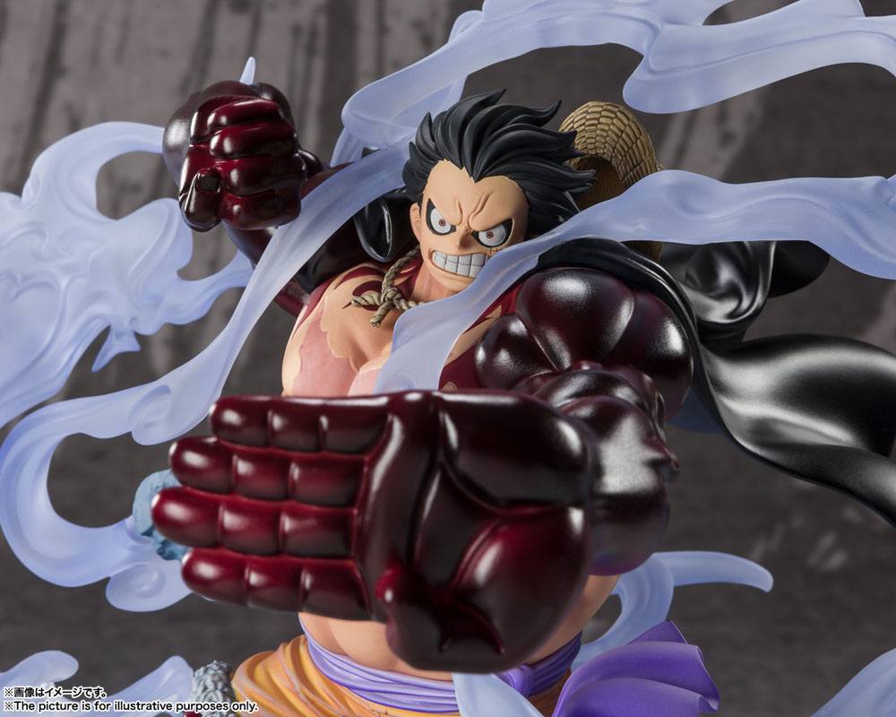 SU ORDINAZIONE One Piece FiguartsZERO PVC Statue Extra Battle Monkey D. Luffy Gear 4 Battle of Monsters on Onigashima 21 cm