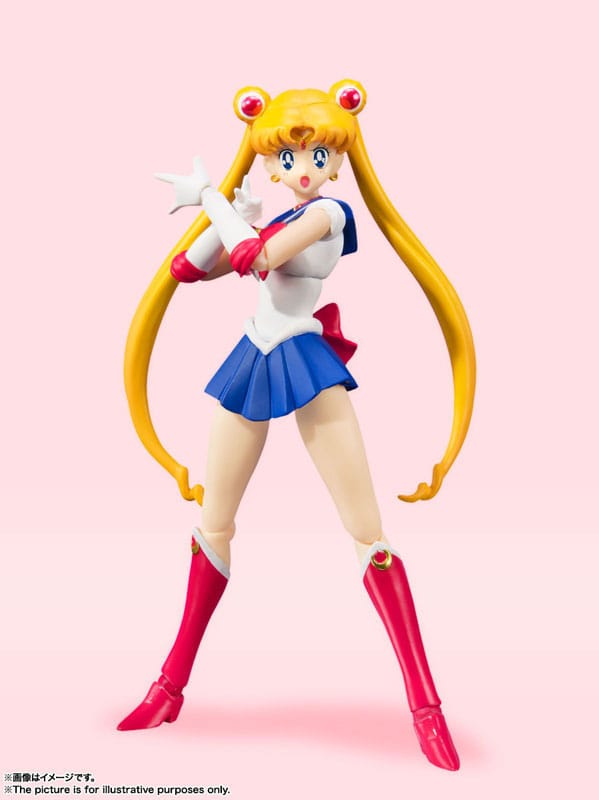 SU ORDINAZIONE Sailor Moon S.H. Figuarts Action Figure Sailor Moon Animation Color Edition 14 cm