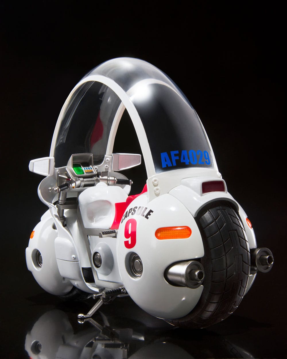 SU ORDINAZIONE Dragon Ball S.H. Figuarts Vehicle with Figure Bulma's Motorcycle Hoipoi Capsule No. 9 17 cm