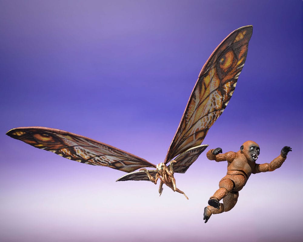 SU ORDINAZIONE Godzilla x Kong: The New Empire S.H. Monster Arts Action Figures 2-Pack Suko & Mothra *PREZZO SPECIALE*