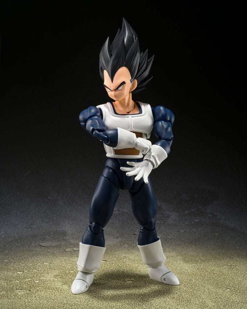 SU ORDINAZIONE Dragon Ball S.H. Figuarts Action Figure Vegeta Old Battle Clothes 14 cm