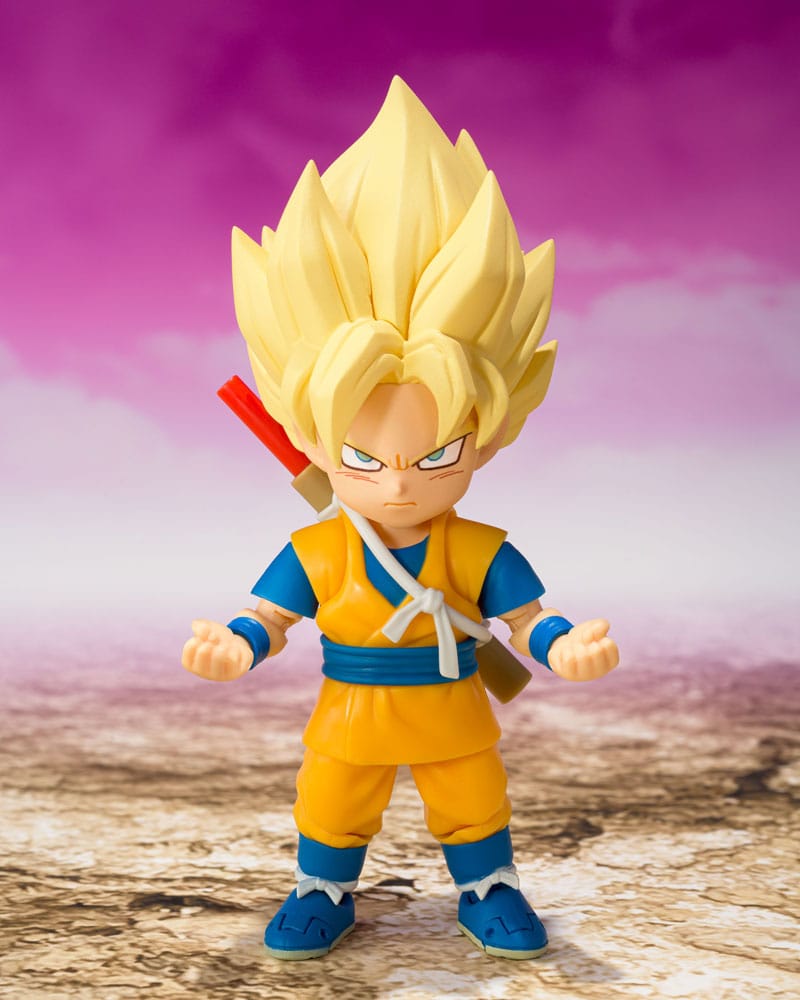 SU ORDINAZIONE Dragon Ball S.H.Figuarts Action Figure Super Saiyan Son Goku (mini) Daima 8 cm ESAURITO