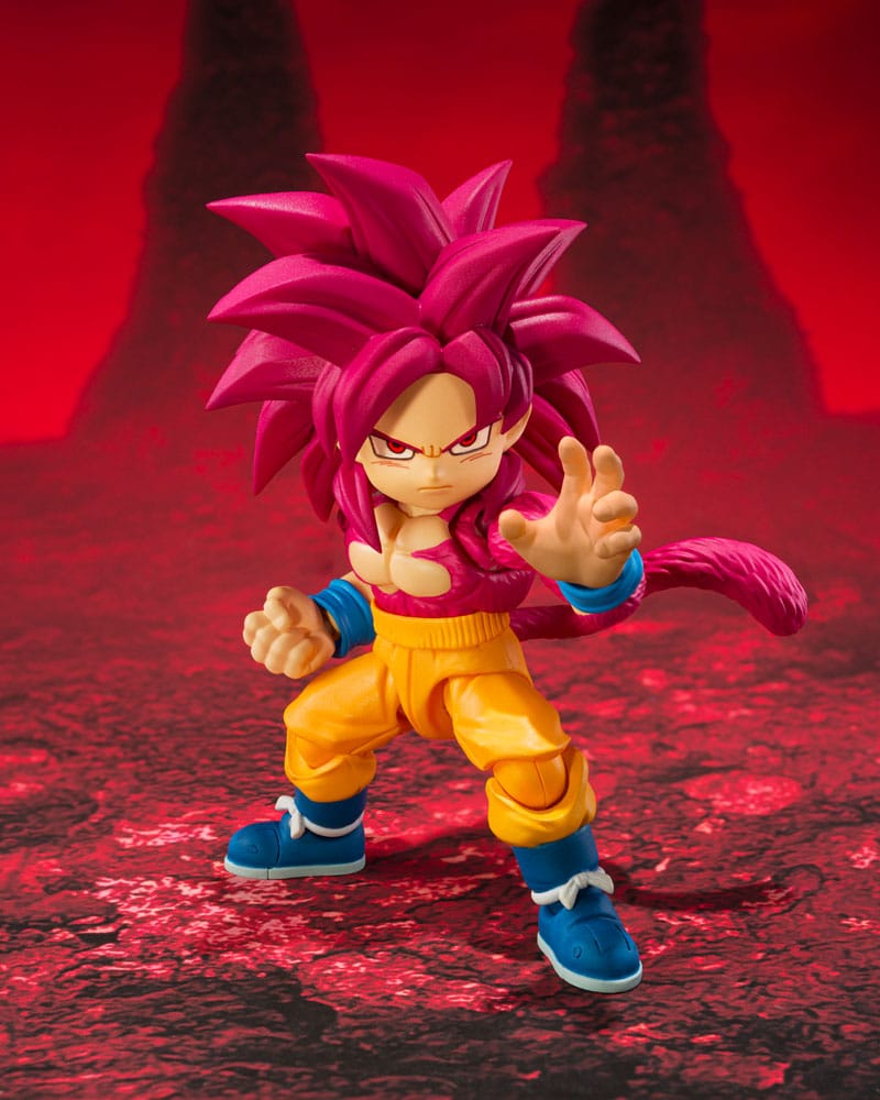 PREORDINE+ CHIUSO 03/2026 Dragon Ball Daima S.H.Figuarts Action FigureSuper Saiyan Level 4 Son Goku (mini) 8 cm