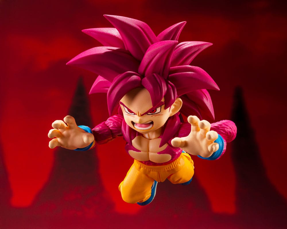 PREORDINE+ CHIUSO 03/2026 Dragon Ball Daima S.H.Figuarts Action FigureSuper Saiyan Level 4 Son Goku (mini) 8 cm