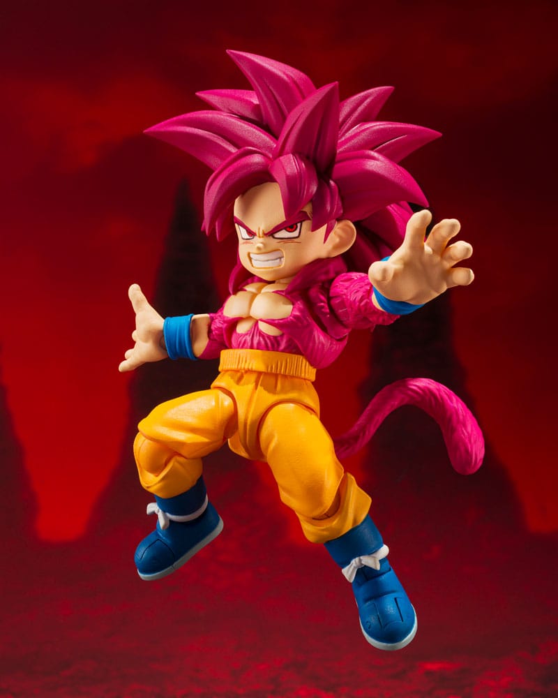 PREORDINE+ CHIUSO 03/2026 Dragon Ball Daima S.H.Figuarts Action FigureSuper Saiyan Level 4 Son Goku (mini) 8 cm