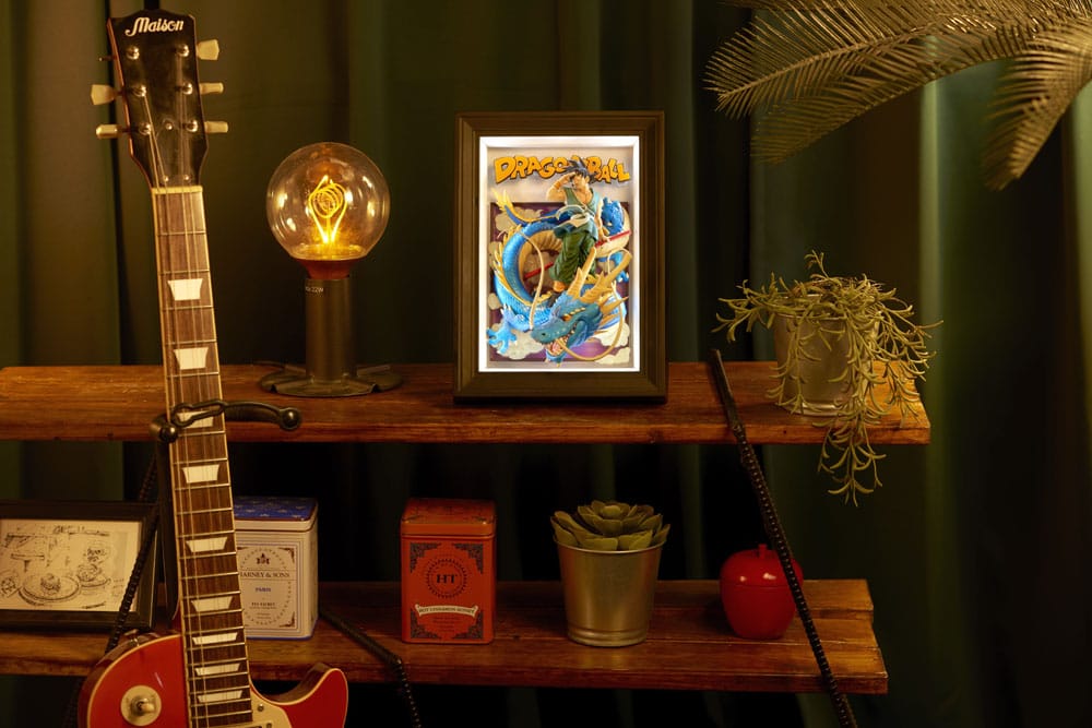 PREORDINE+ 12/2025 Dragon Ball Z Tamashii Art 3D Relief Picture Son Goku & Dragon 27 cm