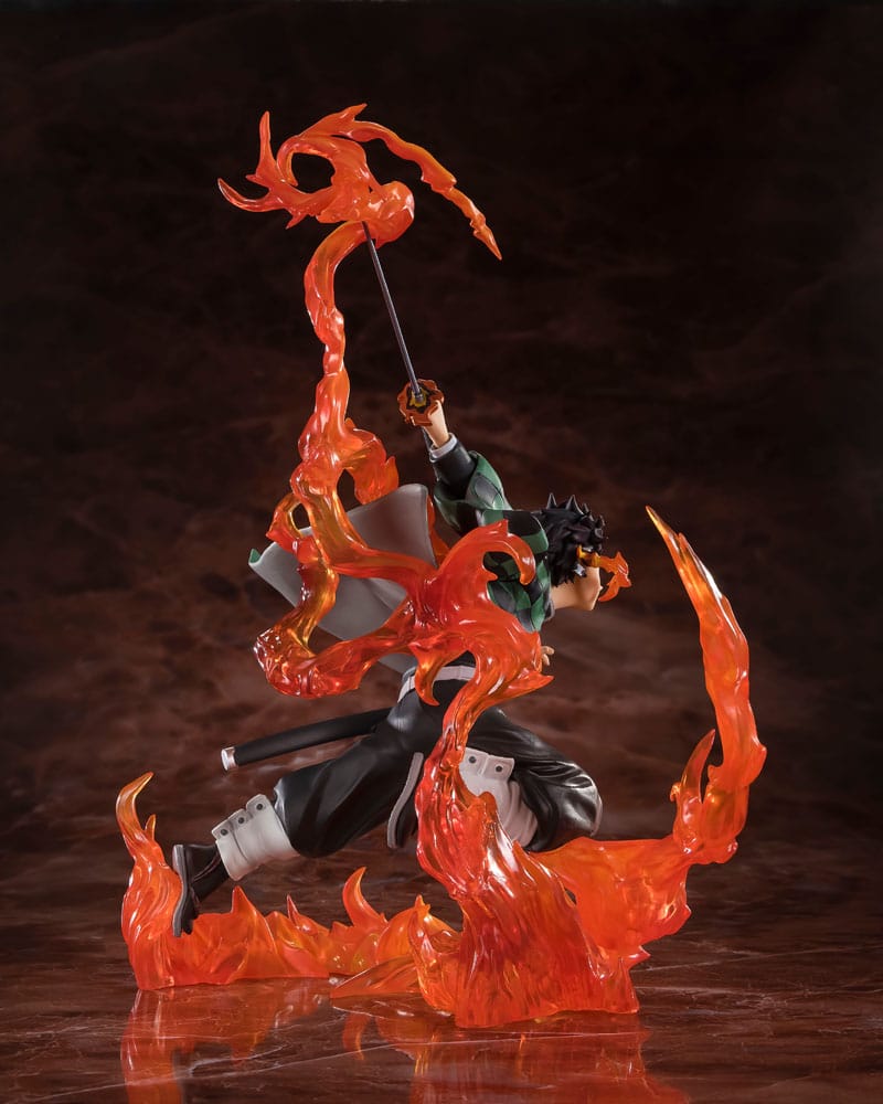 PREORDINE+ 11/2025 Demon Slayer: Kimetsu no Yaiba FiguartsZERO PVC Statue Kamado Tanjiro (Kyojuro Rengoku's Sword Guard Ver.) 19 cm