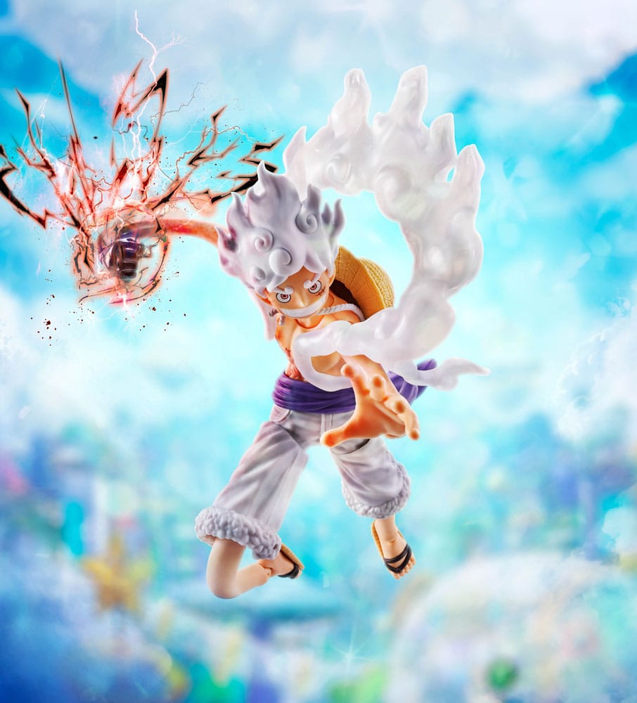 PREORDINE+ 01/2026 One Piece S.H.Figuarts Action Figure Monkey D. Luffy Gear 5 -Future Island Egghead- 15 cm