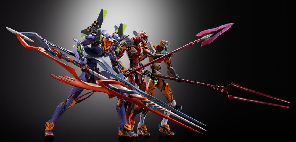 SU ORDINAZIONE Neon Genesis Evangelion Metal Build Action Figure Eva Production Model-02 30th with the Spear of Cassius 22 cm