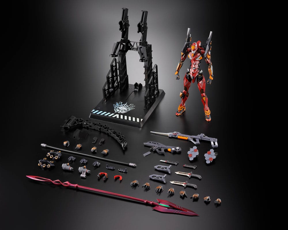 SU ORDINAZIONE Neon Genesis Evangelion Metal Build Action Figure Eva Production Model-02 30th with the Spear of Cassius 22 cm