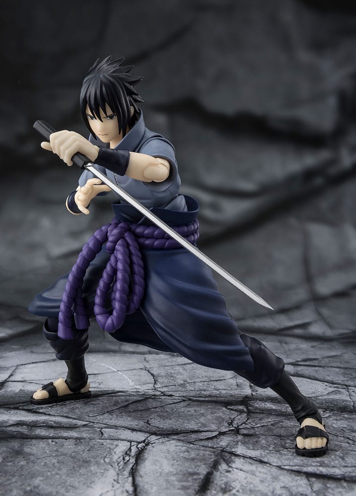 PREORDINE+ 09/2026 Naruto S.H.Figuarts Action Figure Sasuke Uchiha Solitary Shinobi 15 cm