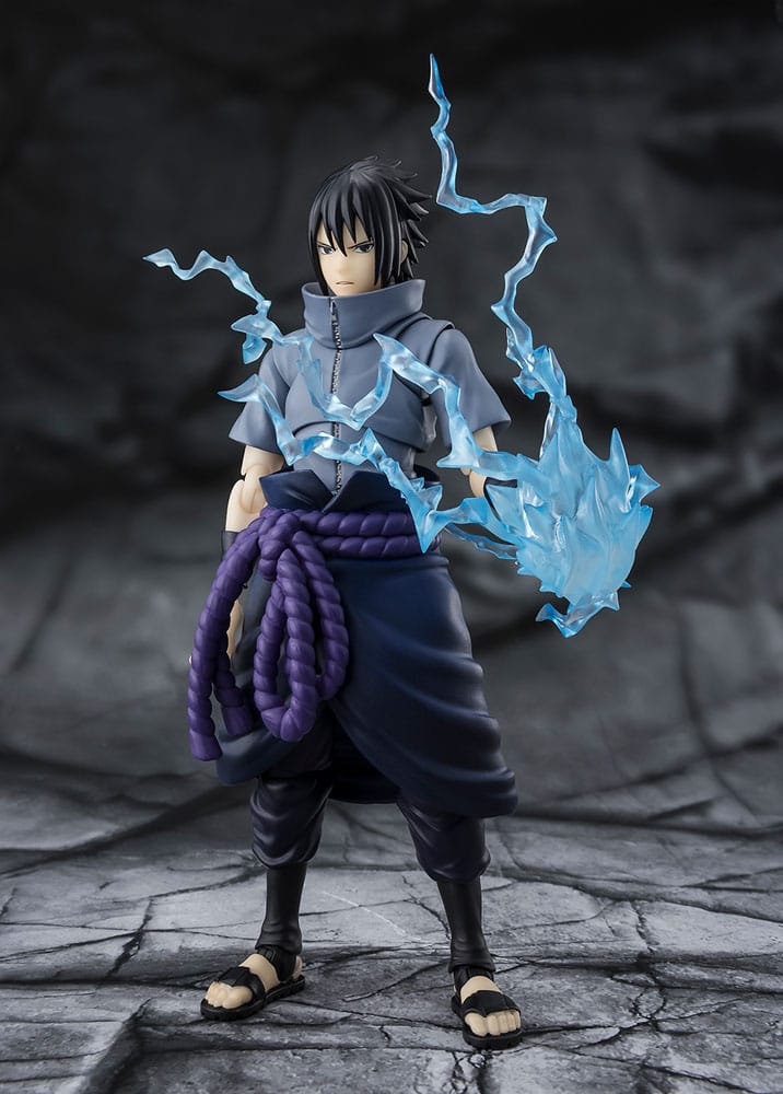 PREORDINE+ 09/2026 Naruto S.H.Figuarts Action Figure Sasuke Uchiha Solitary Shinobi 15 cm