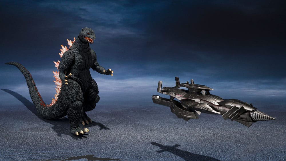 SU ORDINAZIONE Godzilla: Final Wars S.H.MonsterArts Action Figure Godzilla Heat Ray Ver. vs. New Gotengo 16 cm
