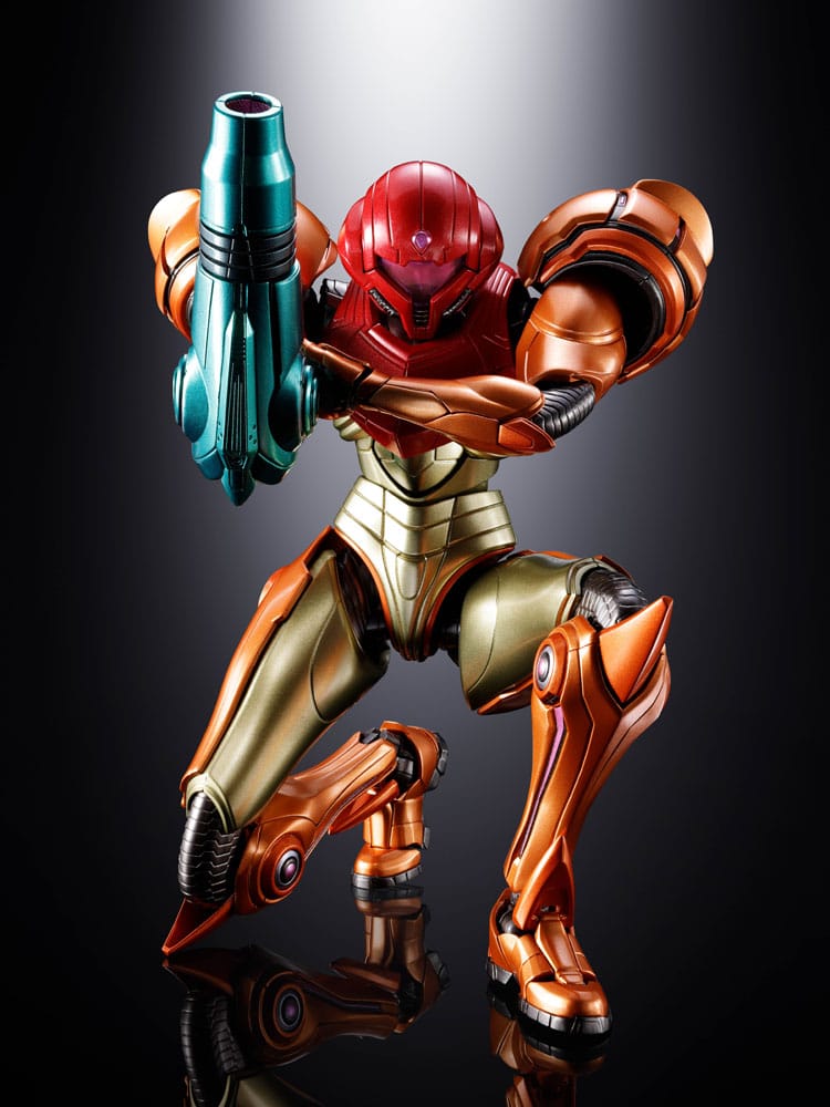 PREORDINE+ 08/2026 (NON CANCELLABILE) Metroid Prime 4: Beyond Diecast Action Figure Samus Aran LED 21 cm