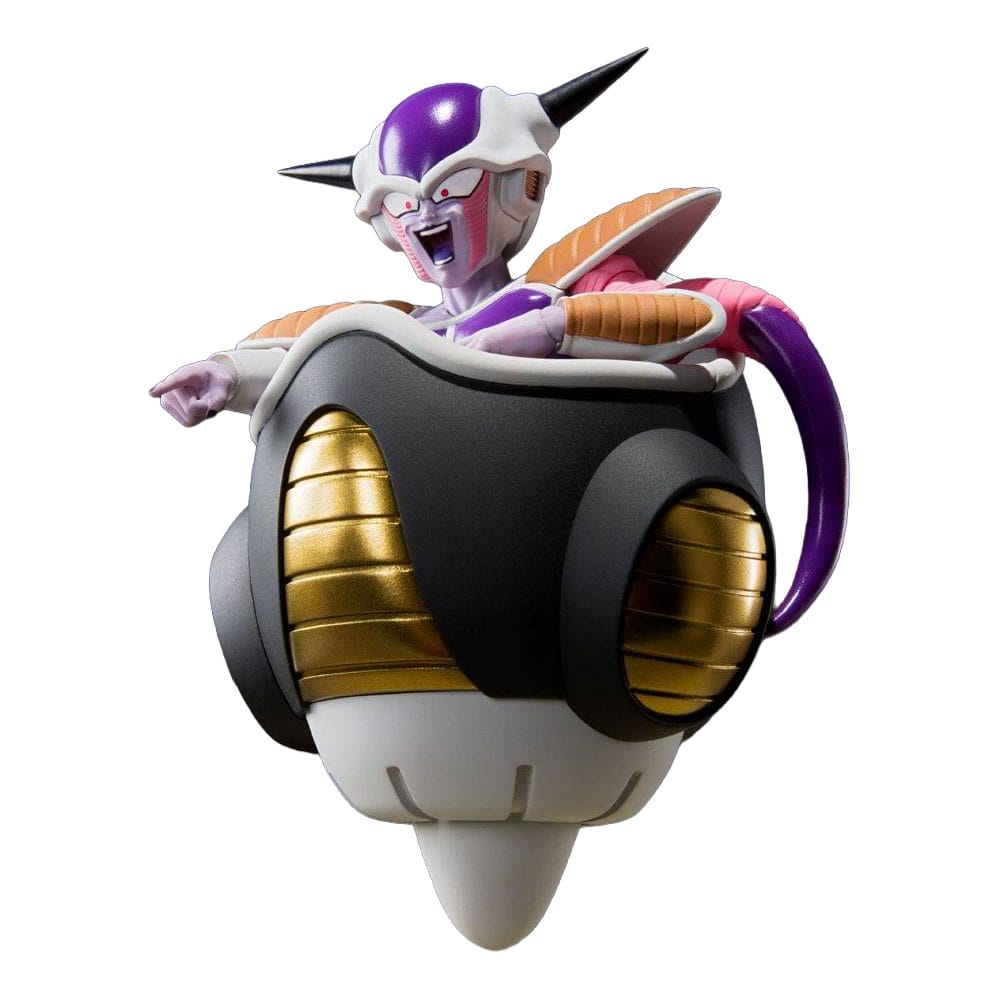 SU ORDINAZIONE Dragon Ball Z S.H. Figuarts Action Figure Frieza (First Form) & Frieza Pod Reissue 11 cm