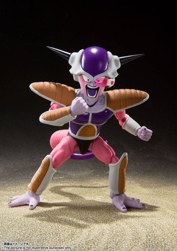 SU ORDINAZIONE Dragon Ball Z S.H. Figuarts Action Figure Frieza (First Form) & Frieza Pod Reissue 11 cm