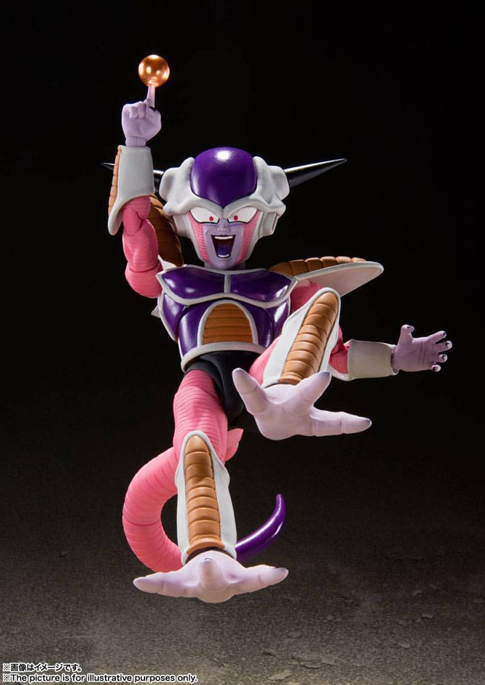SU ORDINAZIONE Dragon Ball Z S.H. Figuarts Action Figure Frieza (First Form) & Frieza Pod Reissue 11 cm