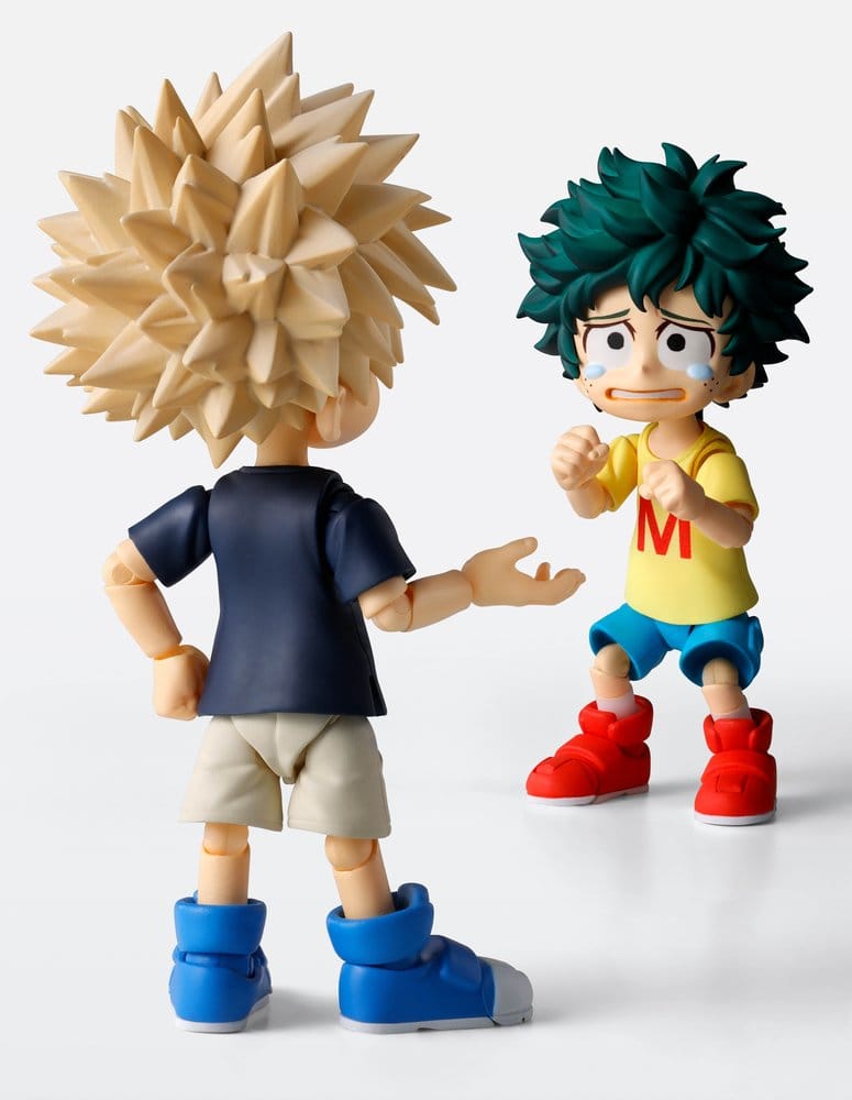PREORDINE+ 07/2027 My Hero Academia S.H.Figuarts Action Figure Izuku Midoriya & Katsuki Bakugo -Childhood Set- 9 cm