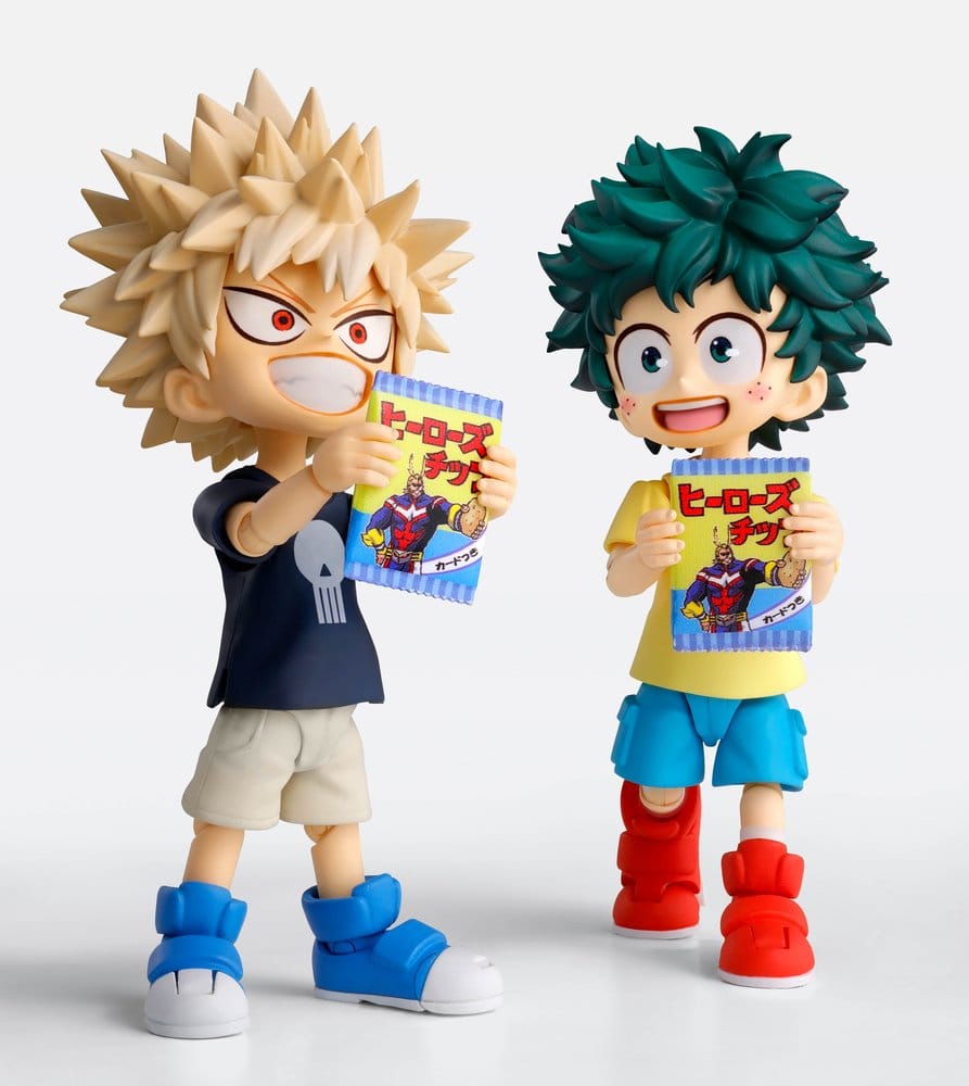 PREORDINE+ 07/2027 My Hero Academia S.H.Figuarts Action Figure Izuku Midoriya & Katsuki Bakugo -Childhood Set- 9 cm