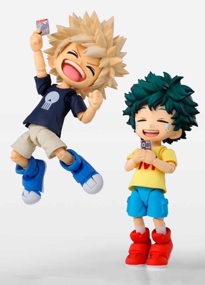 PREORDINE+ 07/2027 My Hero Academia S.H.Figuarts Action Figure Izuku Midoriya & Katsuki Bakugo -Childhood Set- 9 cm