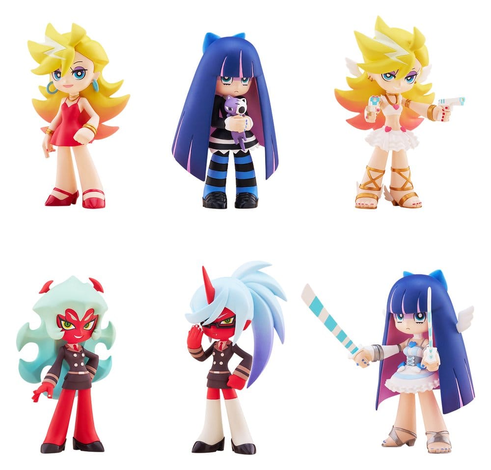 PREORDINE+ 06/2027 Panty & Stocking with Garterbelt PalVerse Mini Figures New Blind Box Display (6)