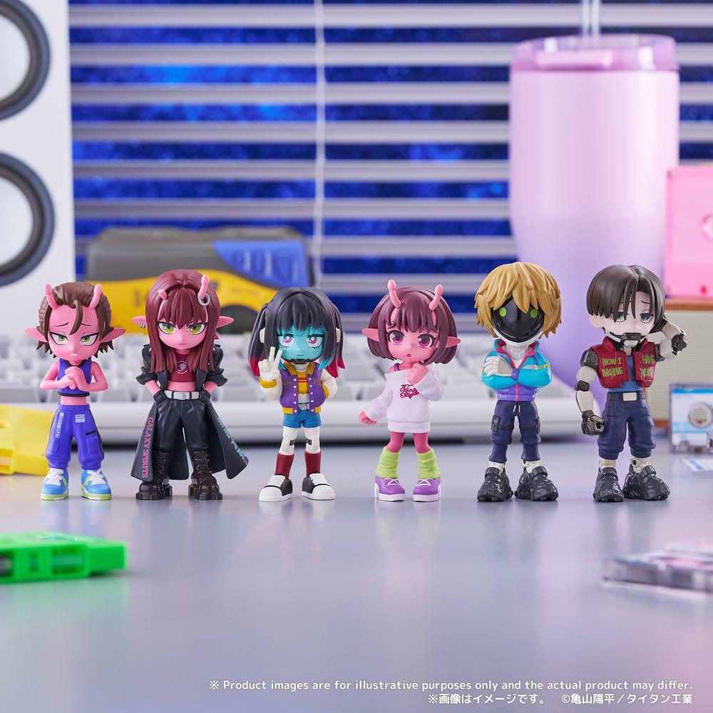 PREORDINE+ 06/2027 Galactic Milky?Subway Express Mini Figures Blind Box Display (6)