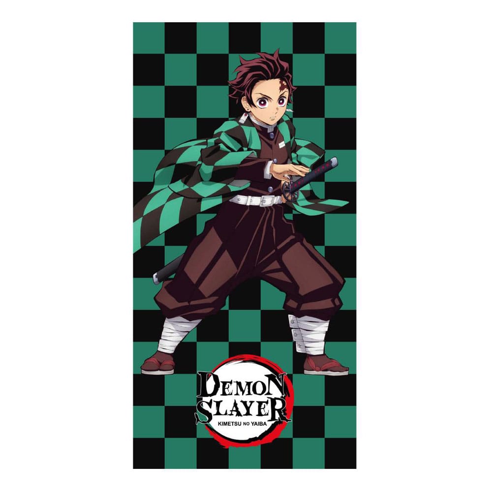 SU ORDINAZIONE Demon Slayer: Kimetsu no Yaiba Towel Tanjiro 70 x 140 cm