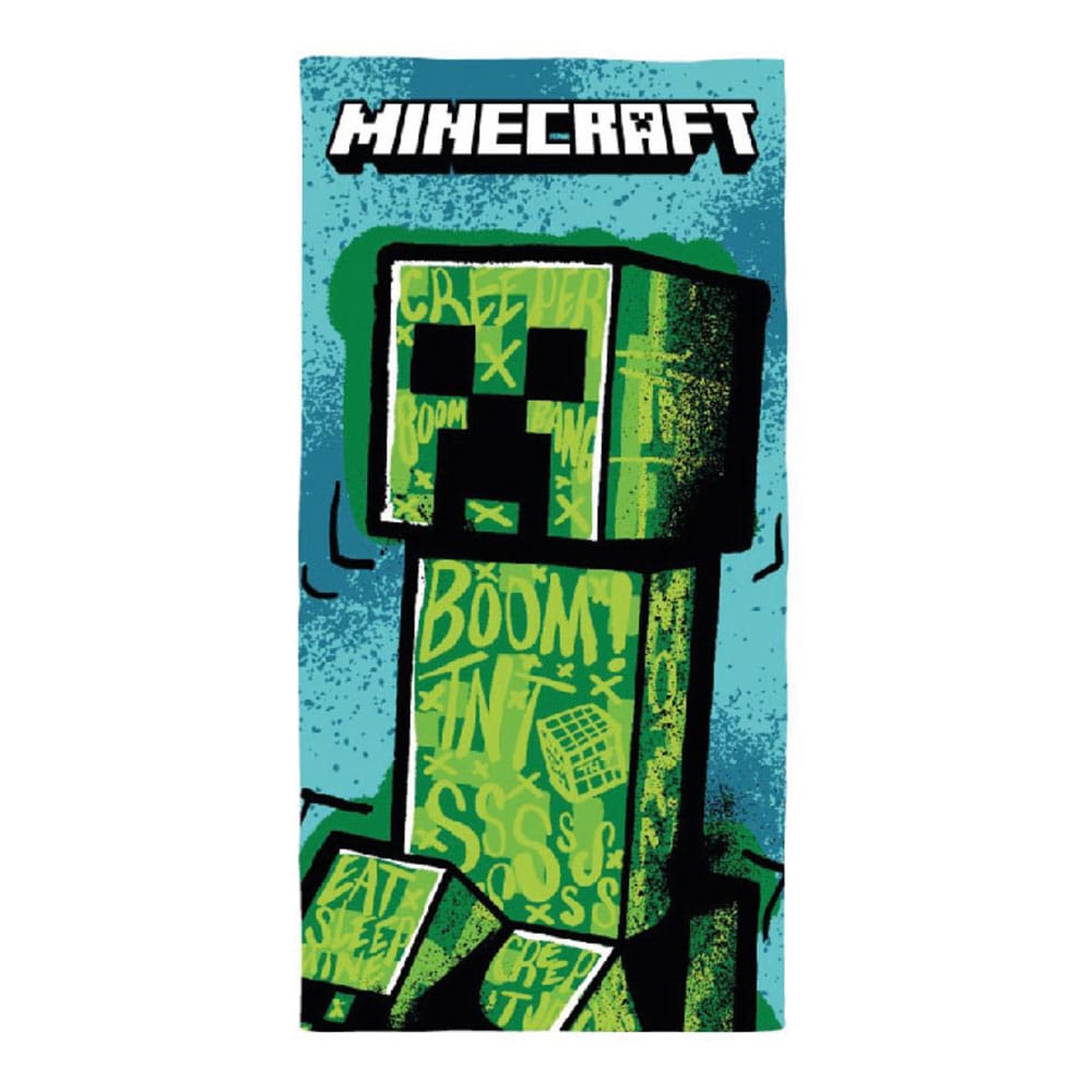 AUF BESTELLUNG Minecraft Handtuch Premium Creeper 70 x 140 cm