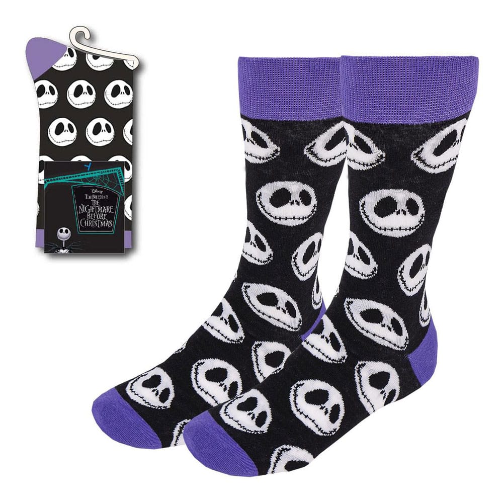 MADE TO ORDER Nightmare before Christmas Socken Jack´s Face Lila 38-45
