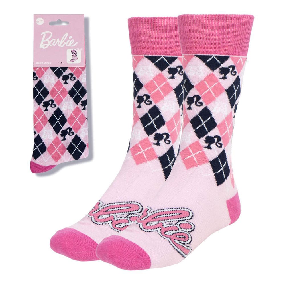 SU ORDINAZIONE Barbie Socks Logo Pink 36-43