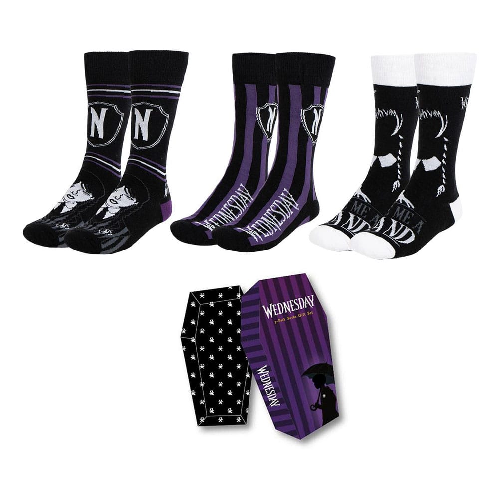 SU ORDINAZIONE Wednesday Socks 3-Pack 36-43 *PREZZO SPECIALE*